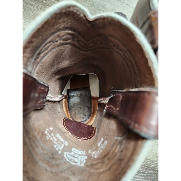Justin Boots  Full Quill Ostrich Leather Cowboy - Men’s Size 8 1/2 B main image 4
